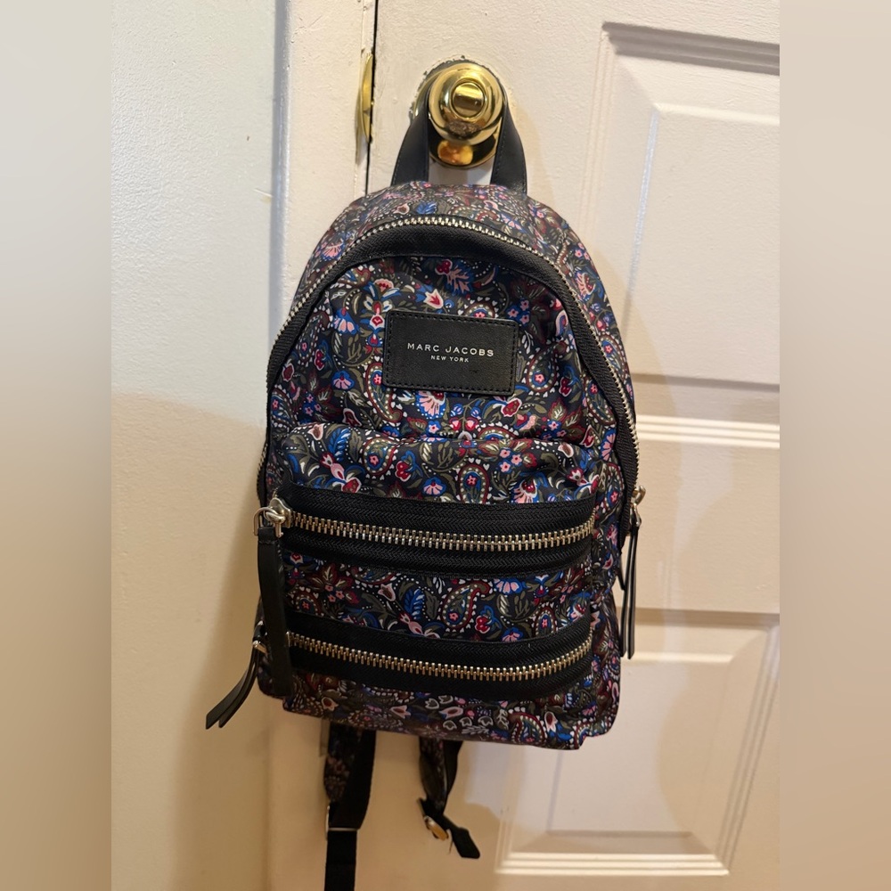 Marc Jacobs Biker Floral Mini Nylon Backpack